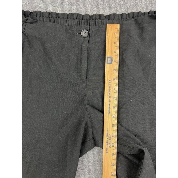 The Nines by Hatch Maternity Pants Women's L Black Cropped Button Tapered - Picture 4 of 4